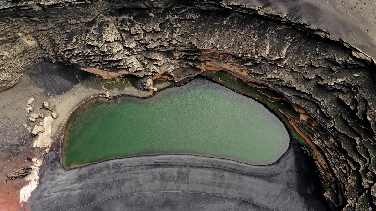 El Lago Verde · Charco de los Clicos · Lanzarote